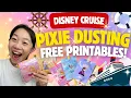 Disney Cruise Prep Making Pixie Dusting Favors FREE PRINTABLES Daisy s Diary