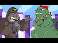 Download Lagu Godzilla vs. King Kong Rap Battle! (Cartoon Animation)