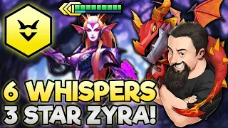 3 Star Zyra - NEW 6 Whispers Carry!!  | TFT Uncharted Realms | Teamfight Tactics