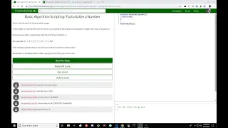 Basic Algorithm Scripting Factorialize a Number