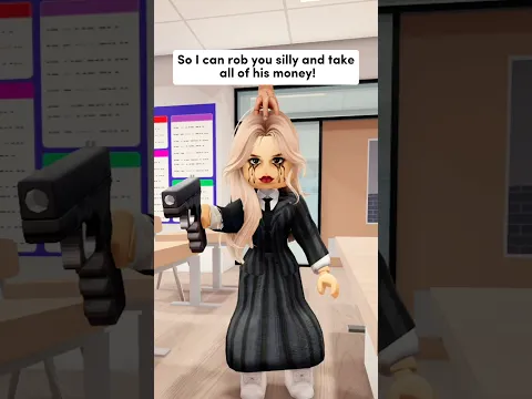 SHE IS OBSESSED WITH WEDNESDAY 🤪 #roblox #berryave