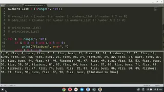 Fizzbuzz List Interpolation Python