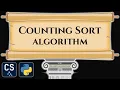Counting Sort Algorithm Visualization Step by Step Python Code Animation