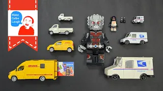 Small and Large Learning Community Helper Cars with Tomica DHL Van USPS Mail Truck LEGO Ant-Man