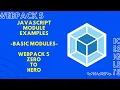 JavaScript module examples Introduction Javascript Modules Webpack 5 Zero to Hero courses Hindi