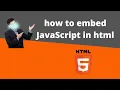 HTML-How to embed JavaScript in html script tag Web Development Tutorial