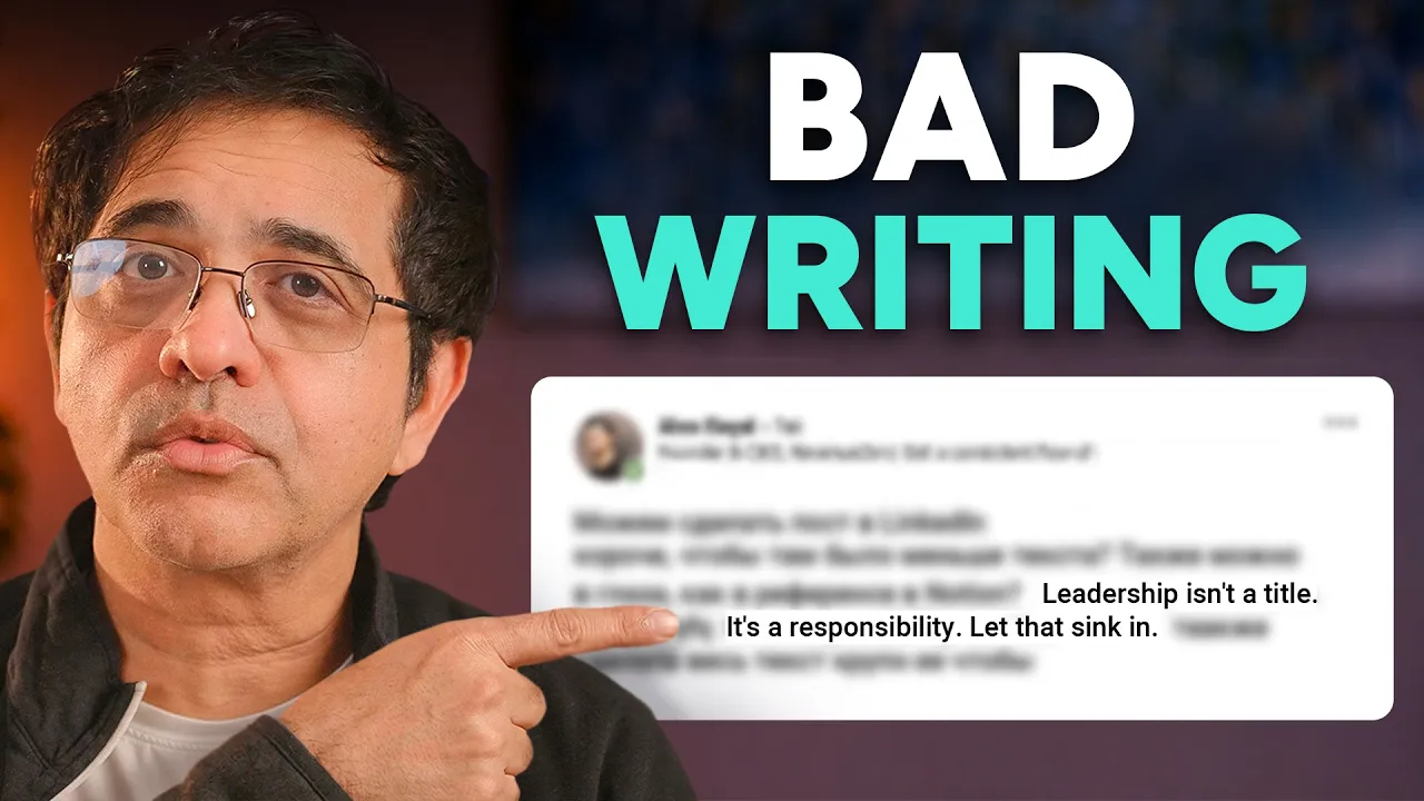 Everyone Can Spot AI Writing, Here's How To Fix It: video thumbnail