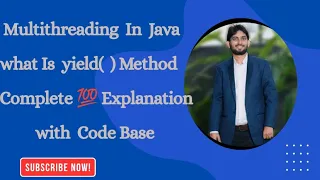 Multithreading In Java what Is yield method