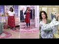 Encore by Idina Menzel Dot Scroll Tiered Midi Skirt on QVC