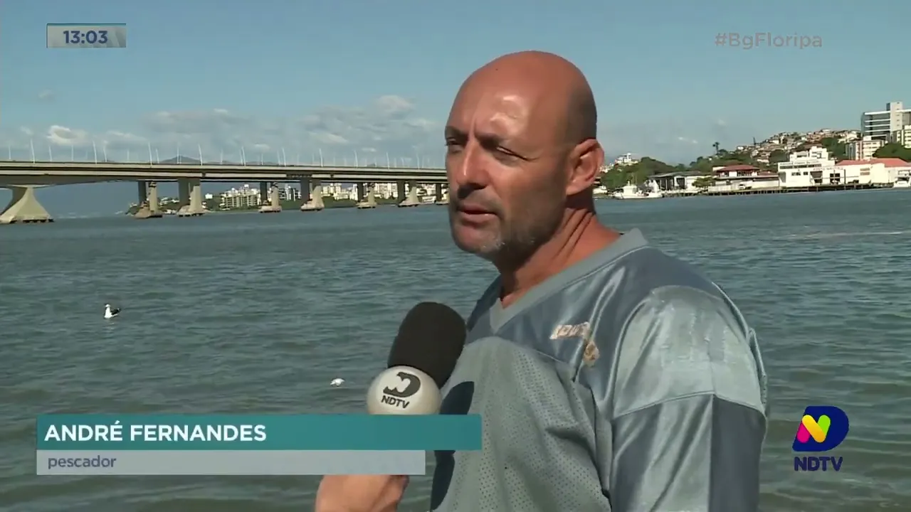 Pescadores reclamam que estrutura da ponte Colombo Salles está deteriorada
