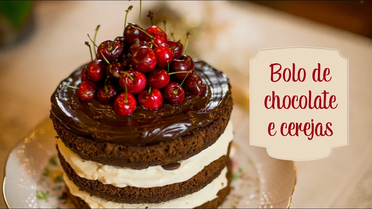 RECEITA DE BOLO DE CHOCOLATE E CEREJAS O CHEF E A CHATA