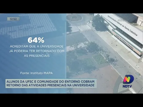 Alunos da UFSC e comunidade do entorno cobram retorno das atividades presenciais na Universidade