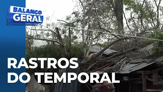 Região oeste sofre com estragos causados por ventos de quase 90 km/h
