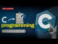 C Programming Interview Questions Answers Learn Coding