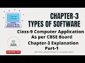 Class 9 Chapter Explanations Chapter 3 Types of Software Part-1