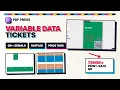 Variable Printing QR Ticket Raffle Serial Barcodes Price Tags Labels from a CSV or data file