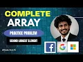 Second Largest Element in Array Best O n Solution Java DSA Interview Question Hindi