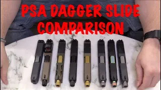 PSA Dagger - Slide Comparison Extreme Carry Cut SW1 SW2 SW3 SW4 SW5