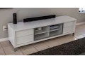 REVIEW Monarch Specialties White Hollow-Core Euro TV Console 70-Inch