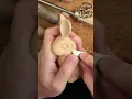 Bunny Wood Carving Hand carved Rabbit Wooden Hare