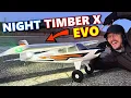 BRAND NEW E-flite Night Timber X Evolution 1 2m RC Airplane