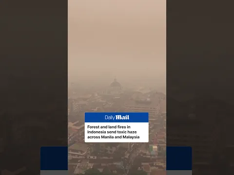 Forest and land fires in Indonesia send toxic haze across Manila and Malaysia