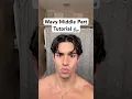 Wavy middle part hair tutorial
