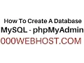 000webhost How To Create MySQL phpMyAdmin 4 6 6 User Database
