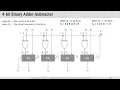1 7 - 4-bit Binary Adder-Subtractor
