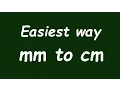 Convert Milimeter to Centimeter mm to cm - Formula Example Convertion Factor