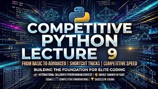 Competitive Phyton journey new curriculum part 9