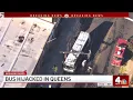 QUEENS BUS HIJACKING Driver Leaps Out Window in Chaotic Scene
