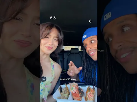 trying viral LA food spots with agent! 🍔🍣🌮