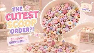 THE CUTEST GIANT SCOOP ORDER EVER?! 🥹💗 So Many Tiny Charms & Surprises!