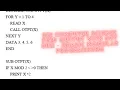 SEE COMPUTER SCIENCE Modular Programming in QBASIC SUB and FUNCTION FIND OUTPUT
