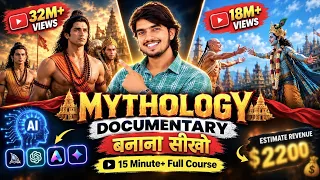 Make 10 Minutes Mythological Long AI Video FREE🔥 How to make mythology video with ai | Ai Automation