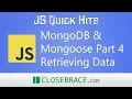 JS Quick Hits 77 - MongoDB Mongoose Part 4