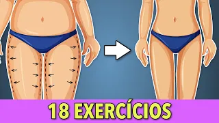 Reduzir Gordura com 2 Séries de 18 Exercícios para Coxas, Quadris e Panturrilhas