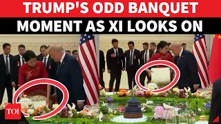 WHAT WAS THAT FOR Awkward Trump Banquet Moment As Xi Watches Quietly WATCH