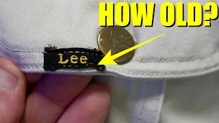 How to Date Vintage Lee Denim Jeans Jackets 2025 Update