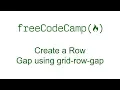 CSS Grid - Create a Row Gap using grid-row-gap