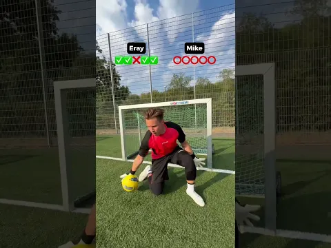 Goalkeeper Challenge vs Eray😅🧤 #gripmode #goalkeeper #football