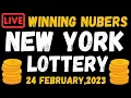 New York Evening Lottery Results - Feb 24 2023