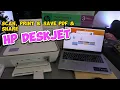 How To Scan With HP Deskjet 2800e Print Save PDF and Share