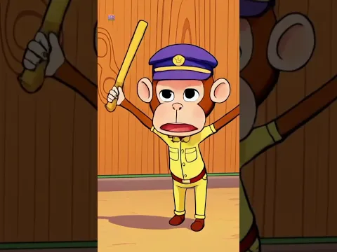 Bandar Mama Bane Police, बंदर मामा बने पुलिस, Hindi Rhyme For Kids #shorts #trending #viralvideo