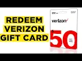 How To Redeem Verizon Gift Card 2026 - Complete Guide