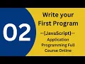 Writing your First Program JavaScript Lecture 02 - Learn with OBS