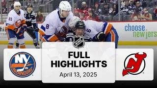 NHL Highlights Islanders vs Devils - April 13 2025