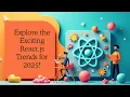 React in 2025 Why It s No Longer Just a Library Server Components Frameworks Explained