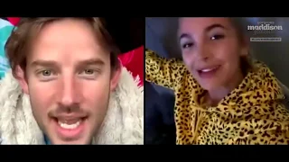 Maddison Jaizani live with the actor Evan Williams on Instagram April 11 2020